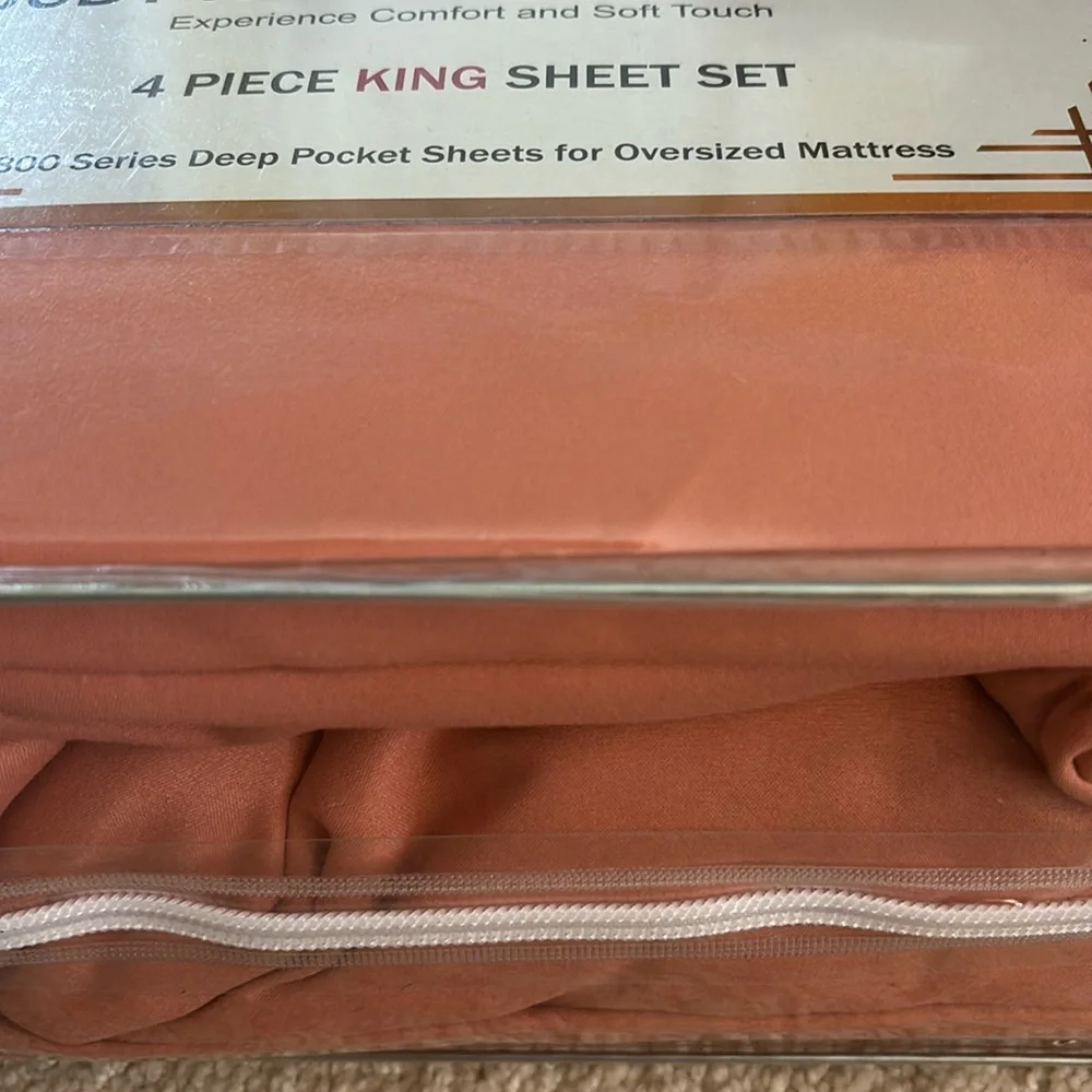 Hotel Collection 1800 Series Orange King Sheet Set